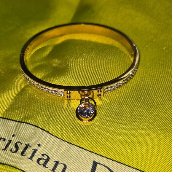 2/$20 Cubic Zirconia Bangle bracelets set of 3 - Picture 3 of 7